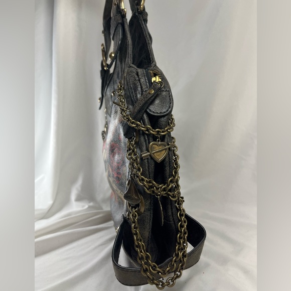 Vintage Isabella Fiore leather skull shoulder bag - Picture 8 of 12